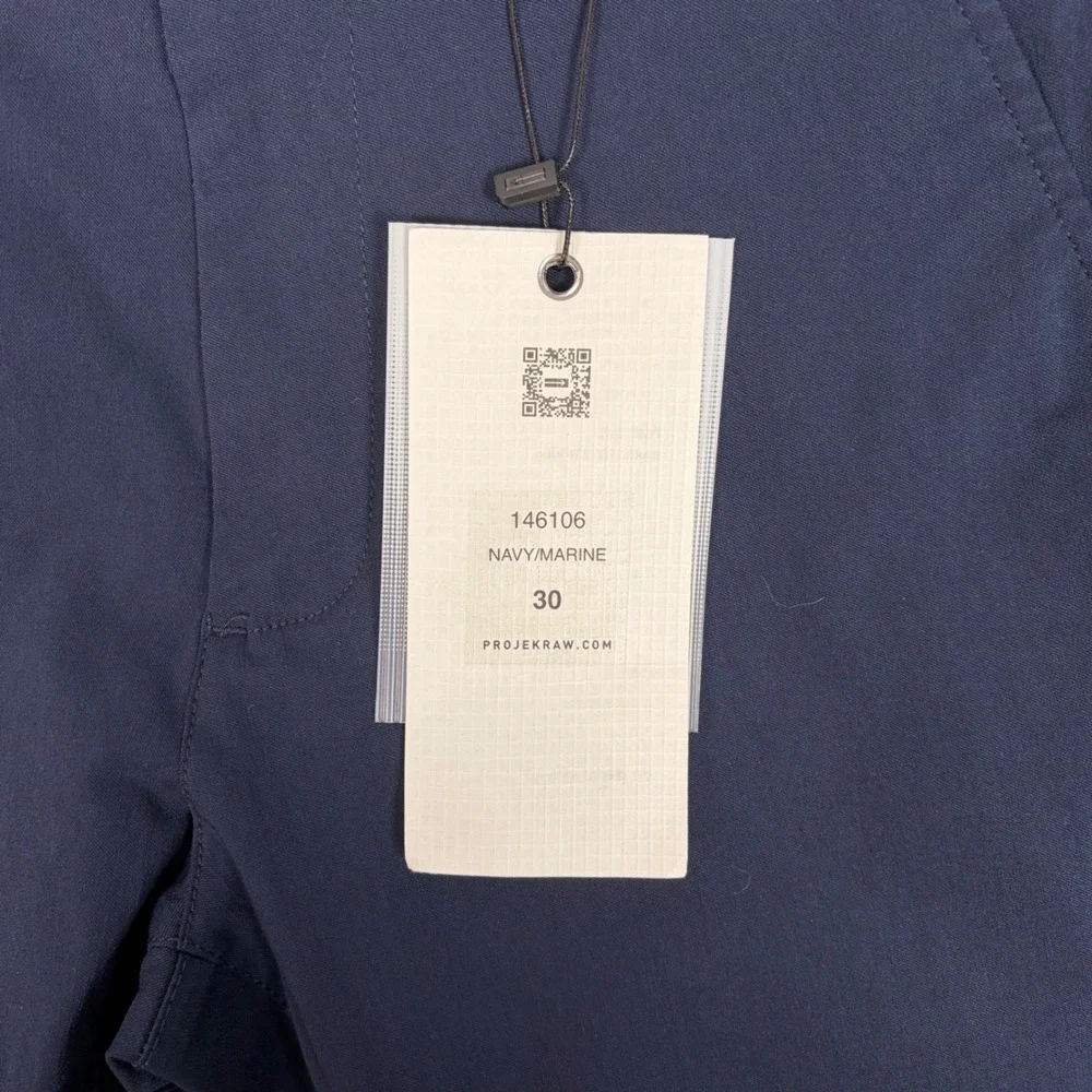 Projek Raw Pants Mens 30 Navy Blue Bungeeflex Classic Fit Stretch Work Chino - Picture 7 of 10